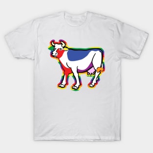 Gay pride happy positive cow T-Shirt